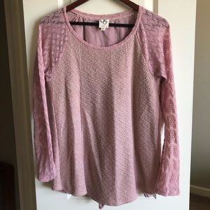 Anthropologie One September pink summer sweater sz M